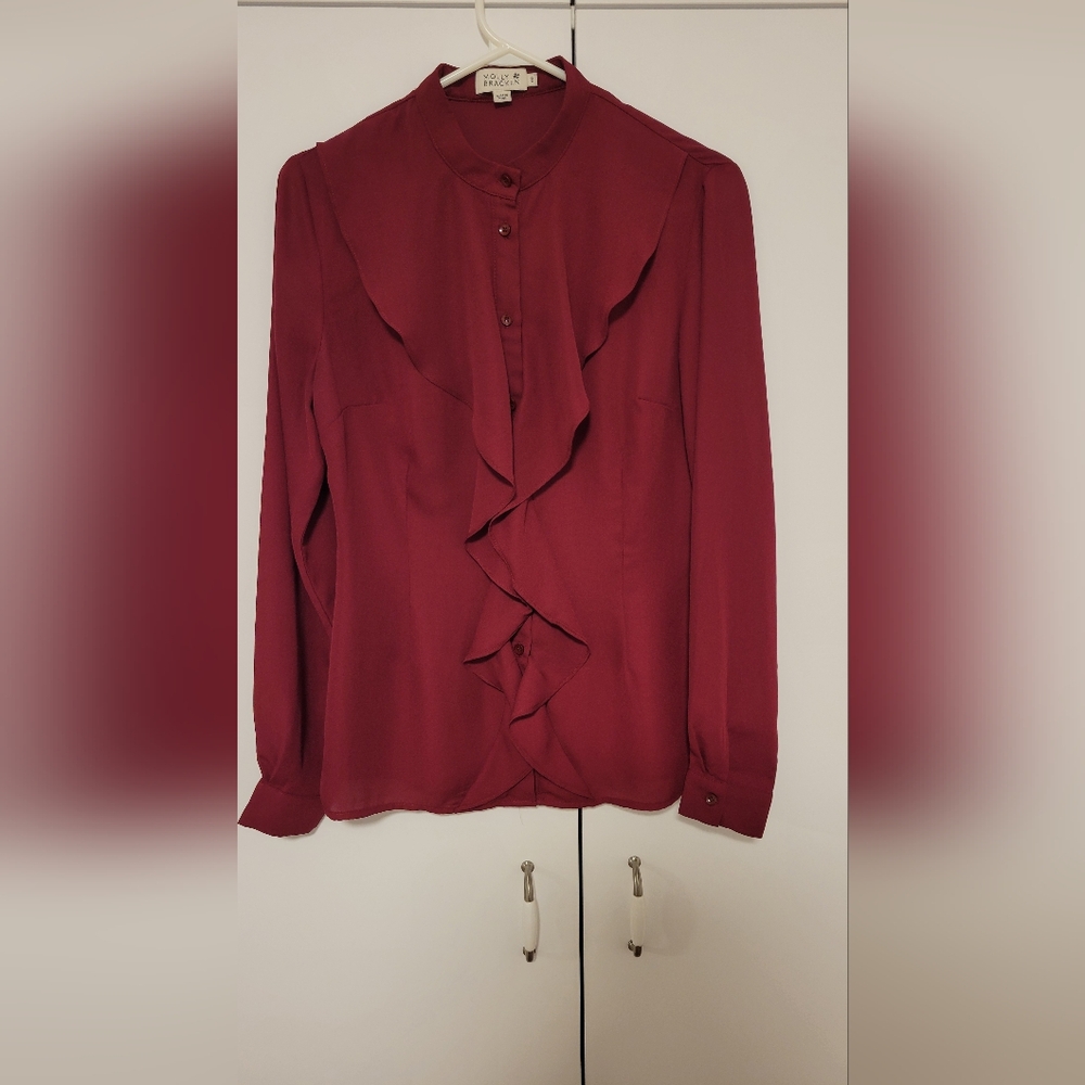 Burgundy blouse